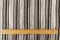 Black-Vintage Ivory Striped Stretch Rayon Jersey Knit Fabric By the Yard